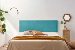 Moonia Tête de Lit Tapisée NOVA Aqualine 100x50x5 cm - Turquoise - Clearance