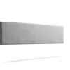 Moonia Tête de Lit Tapisée NOVA Simili cuir 115x50x5 cm - Argent - Discount