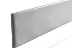 Moonia Tête de Lit Tapisée NOVA Simili cuir 160x50x5 cm - Argent -
