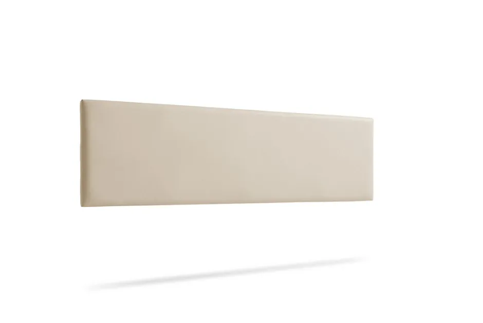 Moonia Tête de Lit Tapisée NOVA Simili cuir 115x50x5 cm - Blanc Cassé -