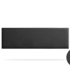 Moonia Tête de Lit Tapisée NOVA Simili cuir 115x50x5 cm - Noir -