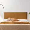 Moonia Tête de Lit Tapisée NOVA Simili cuir 170x50x5 cm - Marron Clair - Hot