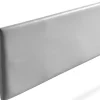 Moonia Tête de Lit Tapisée NOVA Simili cuir 170x50x5 cm - Argent - Best