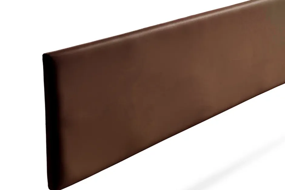 Moonia Tête de Lit Tapisée NOVA Simili cuir 145x50x5 cm - Marron -