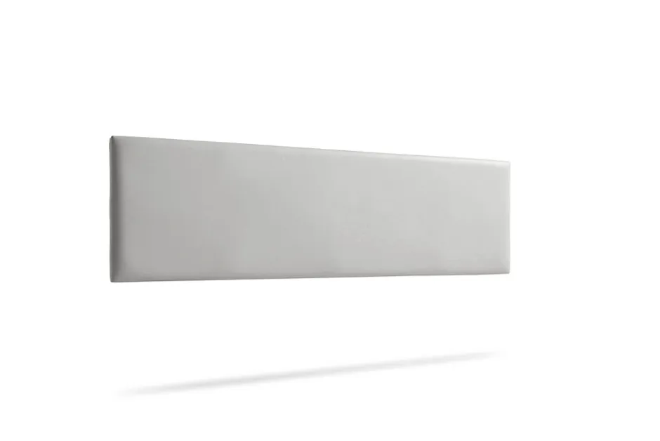 Moonia Tête de Lit Tapisée NOVA Simili cuir 170x50x5 cm - Gris Clair - Sale