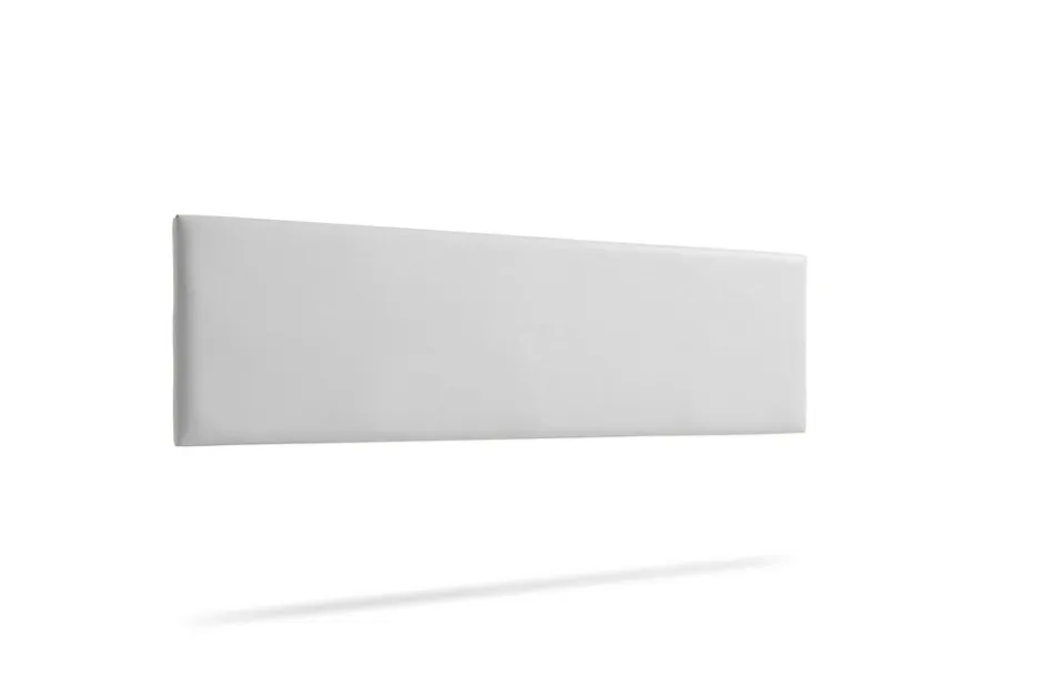 Moonia Tête de Lit Tapisée NOVA Simili cuir 115x50x5 cm - Blanc - New