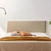 Moonia Tête de Lit Tapisée NOVA Simili cuir 145x50x5 cm - Or - Sale