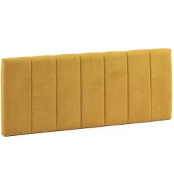 Vs Venta-Stock Tête de lit tapissée Creta 150x60 cm Couleur Moutarde, 8 cm d'épaisseur New