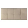 Vs Venta-Stock Tête de lit tapissée Sicilia 160x60 cm Beige Outlet
