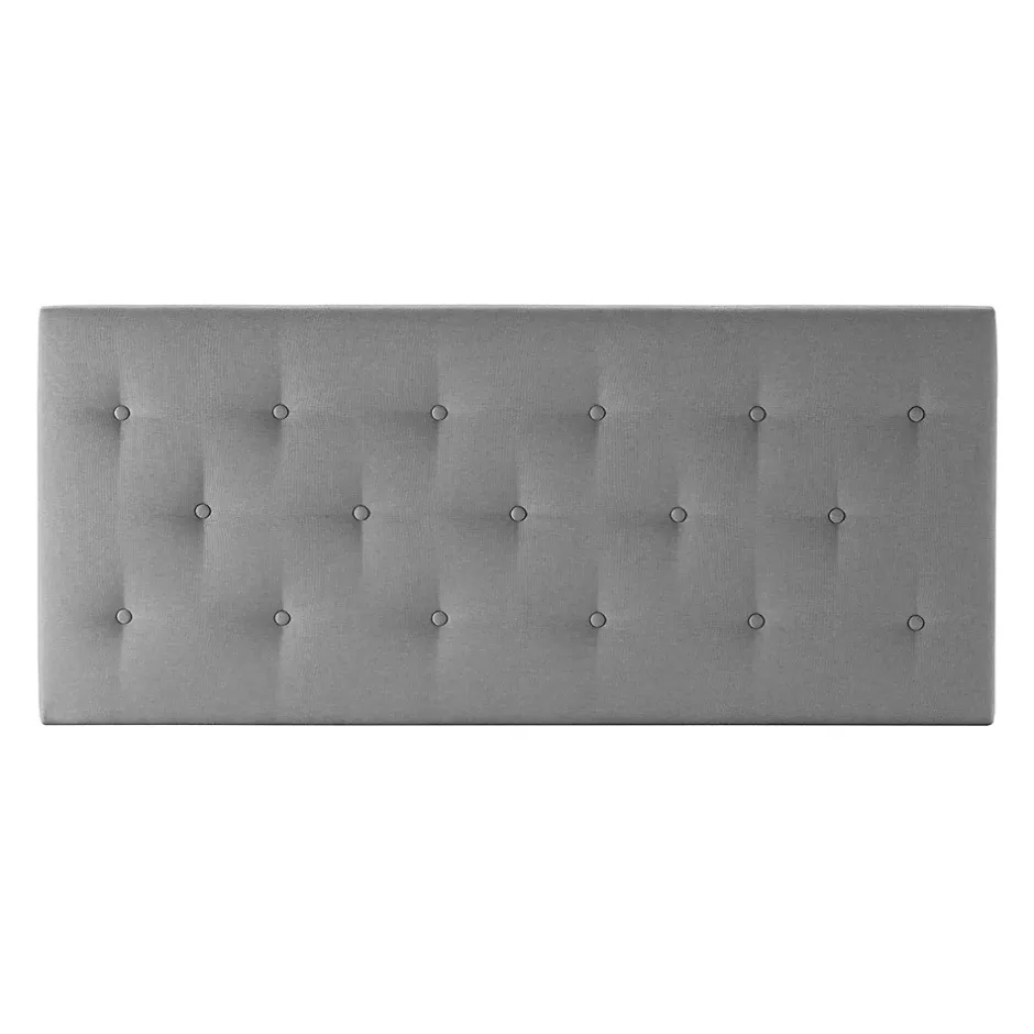 Vs Venta-Stock Tête de lit tapissée Turin 160x60 cm Gris Hot