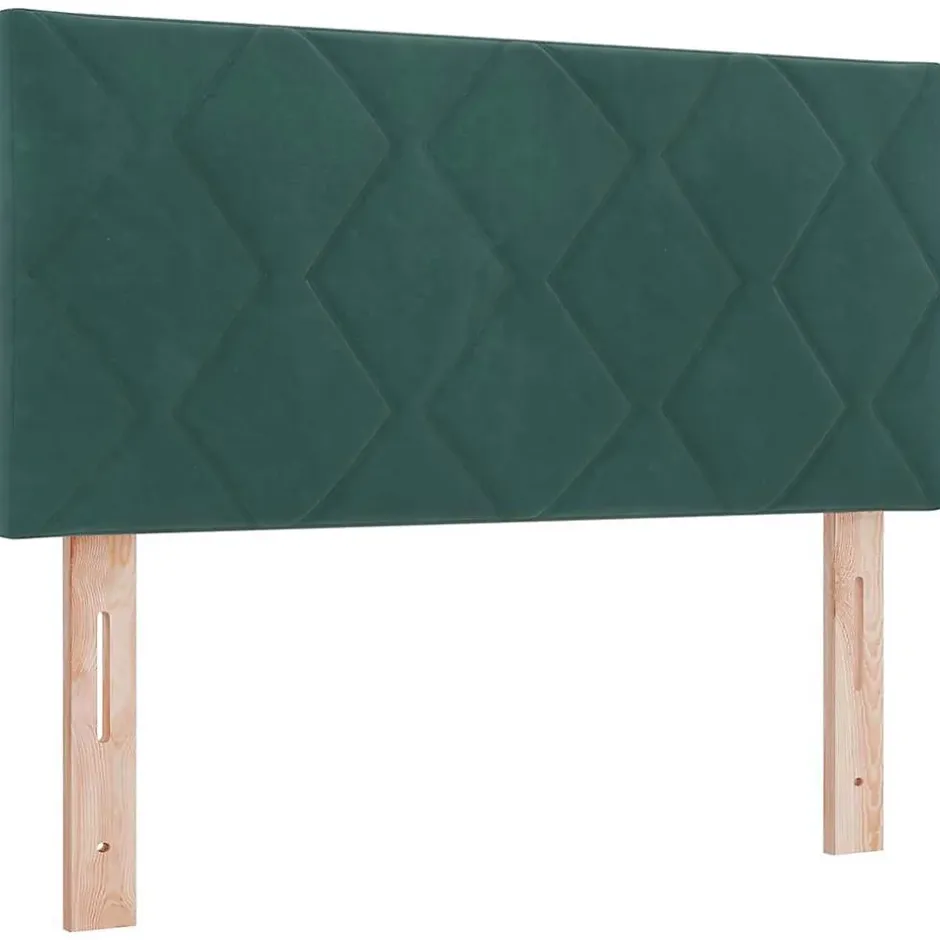Vidaxl Tête de lit Vert foncé 90 cm Velours New