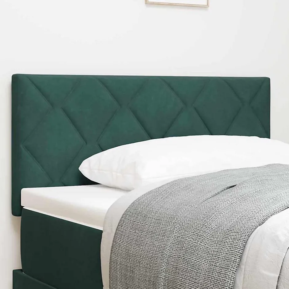 Vidaxl Tête de lit Vert foncé 90 cm Velours New