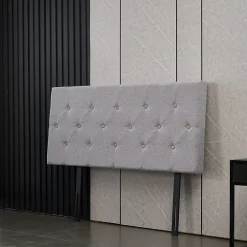 Teeno Tête de lit 140x60 cm, Épaisseur 8 cm, gris Outlet