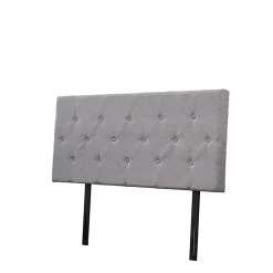 Teeno Tête de lit 140x60 cm, Épaisseur 8 cm, gris Outlet