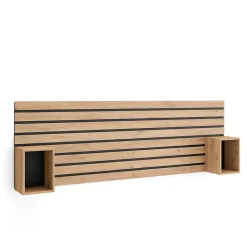 Skraut Home Tête de lit 214x70x3cm Lit 120-135-140-150-160cm couleur chêne Sale