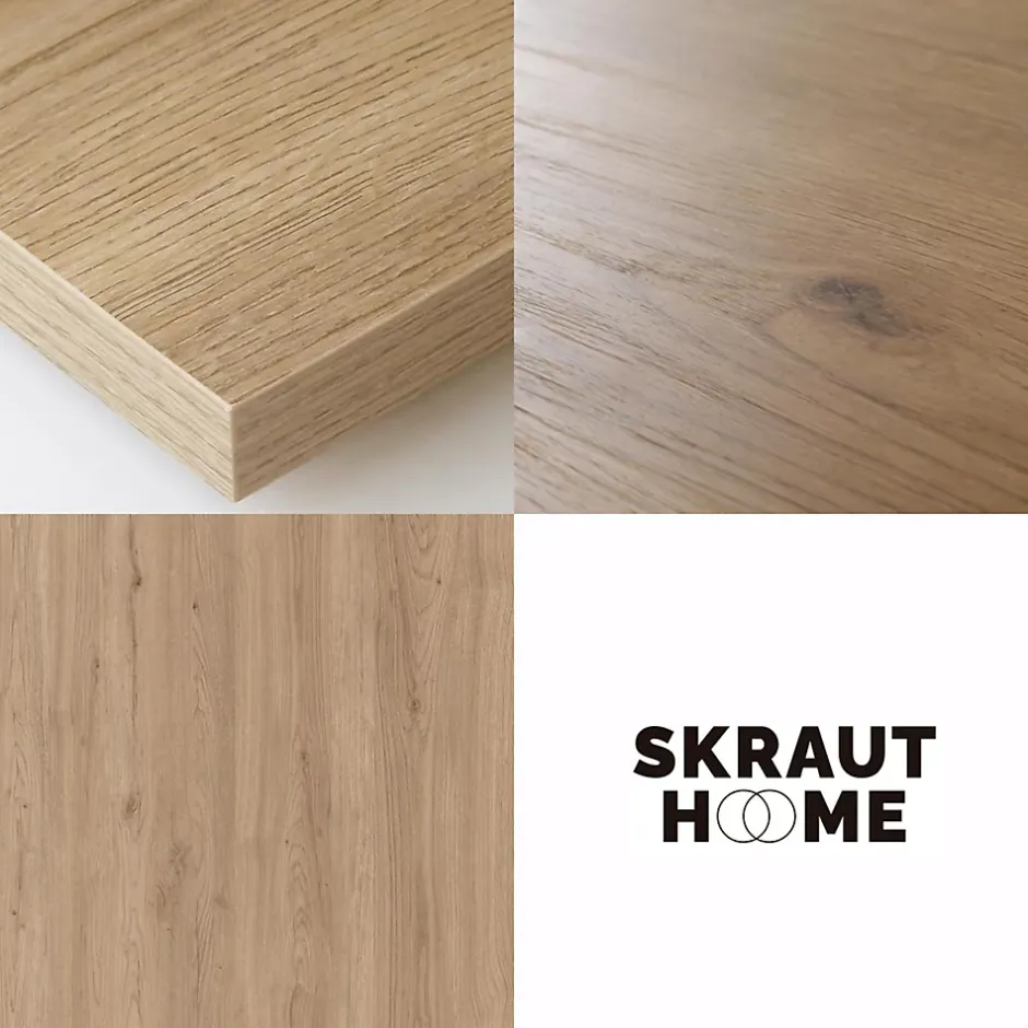 Skraut Home Tête de lit 214x70x3cm Lit 120-135-140-150-160cm couleur chêne Sale