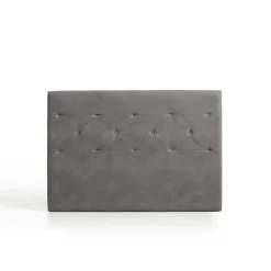 Eccox Tête de lit Zafiro pour lit 120 en tissu gris 154x115x8.