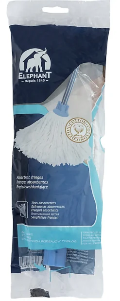 Elephant Tête lave-sols coton franges absorbantes
