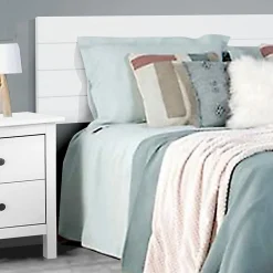 Venprodin - Tête de lit en bois 150 cm Magda 156x45 blanc