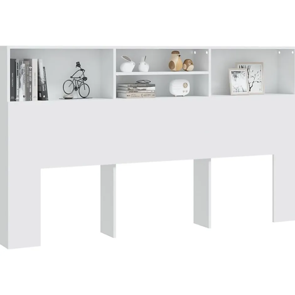 Vidaxl Armoire de tête de lit Blanc 180x19x103,5 cm 811880 Hot
