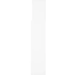 Vidaxl Armoire de tête de lit Blanc 160x19x103,5 cm 811871