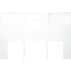 Vidaxl Armoire de tête de lit Blanc 160x19x103,5 cm 811871