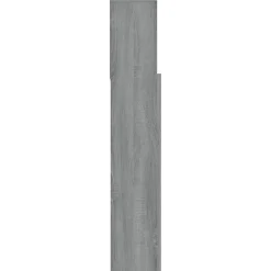 Vidaxl Armoire de tête de lit Sonoma gris 180x19x103,5 cm 817256 New