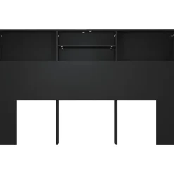Vidaxl Armoire de tête de lit Noir 160x19x103,5 cm 811872 Outlet