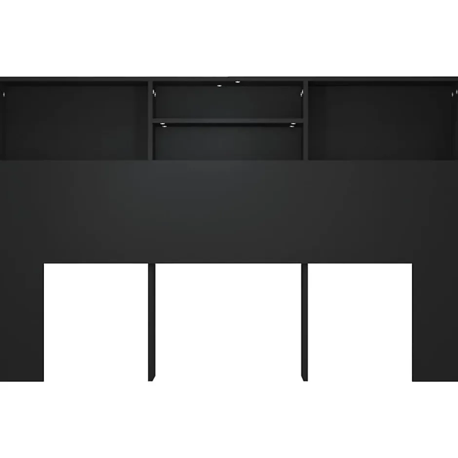 Vidaxl Armoire de tête de lit Noir 160x19x103,5 cm 811872 Outlet