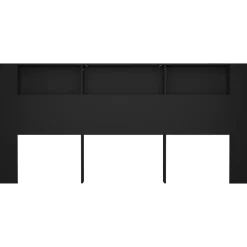 Vidaxl Armoire de tête de lit Noir 220x18,5x104,5 cm 811962 Outlet