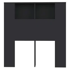 Vidaxl Armoire de tête de lit Noir 100x18,5x104,5 cm 811908