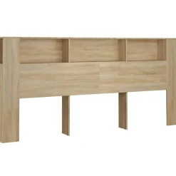 Vidaxl Armoire de tête de lit Chêne sonoma 220x18,5x104,5 cm 811964