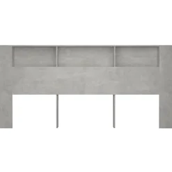 Vidaxl Armoire de tête de lit Gris béton 220x18,5x104,5 cm 811965 Discount