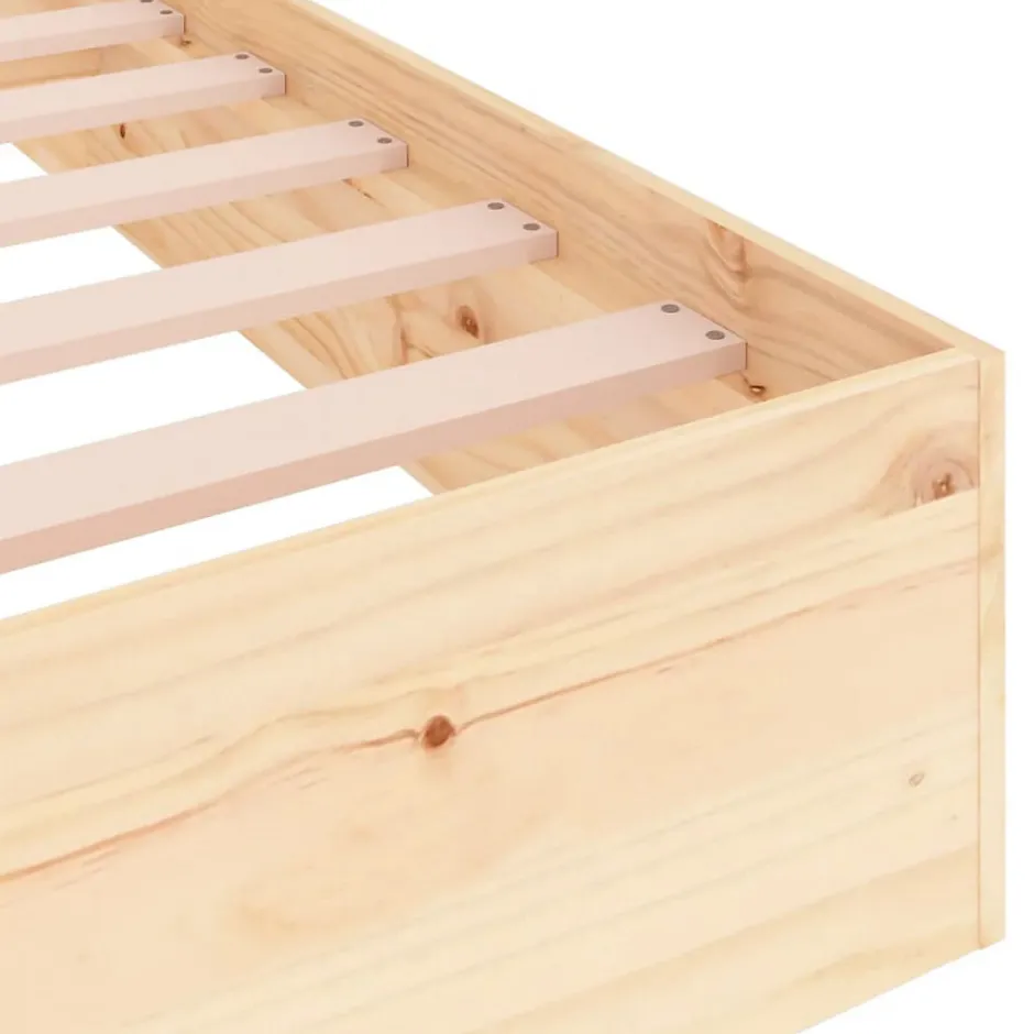 Vidaxl Cadre de lit Bois massif 140x200 cm 820042