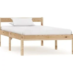 Vidaxl Cadre de lit Bois de pin massif 100 x 200 cm New