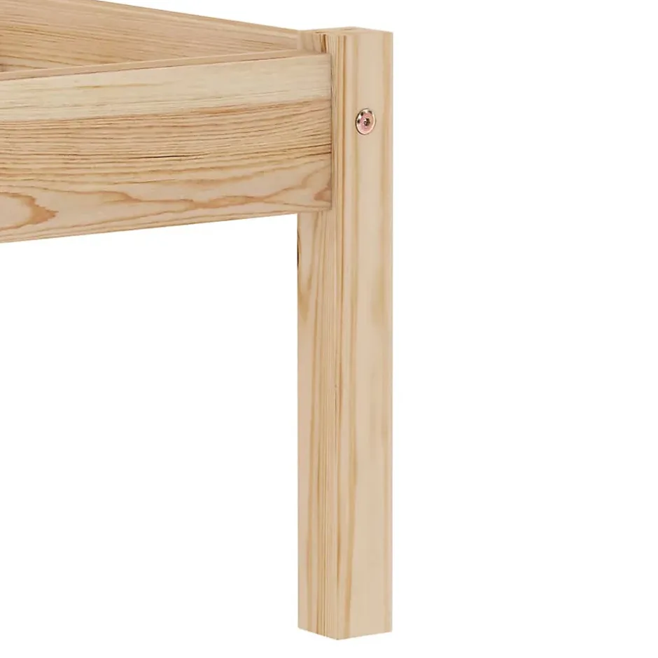 Vidaxl Cadre de lit Bois de pin massif 100 x 200 cm New