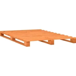 Vidaxl Cadre de lit de palette Marron Bois de pin massif 160 x 200 cm Best