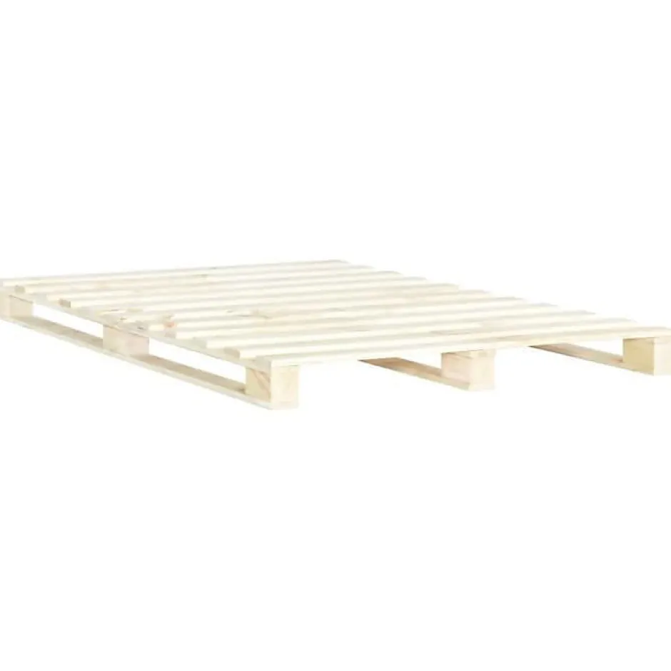 Vidaxl Cadre de lit de palette Bois de pin massif 140 x 200 cm