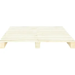 Vidaxl Cadre de lit de palette Bois de pin massif 140 x 200 cm