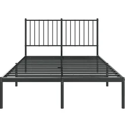 Vidaxl Cadre de lit métal avec tête de lit noir 120x190 cm 350861 Hot