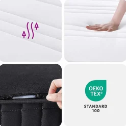 Vidaxl Matelas à ressorts bonnell moyen 140x200 cm 3206379
