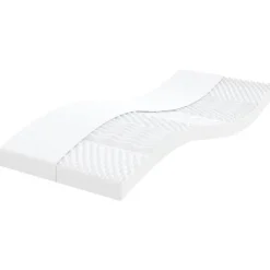 Vidaxl Matelas en mousse blanc 80x200 cm 7 zones dureté 20 ILD,matelas de lit,matelas rafraîchissant,matelas souple,356349 Best