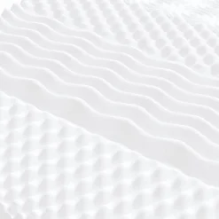 Vidaxl Matelas en mousse blanc 80x200 cm 7 zones dureté 20 ILD,matelas de lit,matelas rafraîchissant,matelas souple,356349 Best
