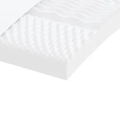 Vidaxl Matelas en mousse blanc 100x200 cm 7 zones dureté 20 ILD 356353 Sale