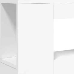 Vidaxl Tête de Lit à LED, Panneau de Lit avec Rangement, Accessoire de Cadre de Lit, Meuble de Chambre à Coucher Maison, 837365