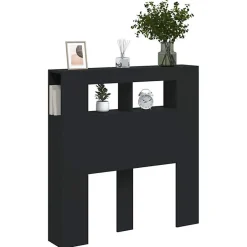 Vidaxl Tête de Lit à LED, Tête de Cadre de Lit, Accessoire de Lit Simple, Meuble de Chambre à Coucher Maison Intérieur, Noir 83733 New