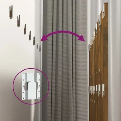 Vidaxl Tête de lit avec armoires Chêne fumé Bois d'ingénierie 3115761 Discount