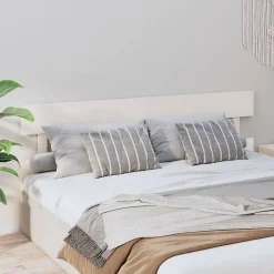 Vidaxl Tête de lit Blanc 184x3x81 cm Bois massif de pin 819086 Clearance