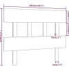 Vidaxl Tête de lit Blanc 103,5x3x81 cm Bois massif de pin 819106 New
