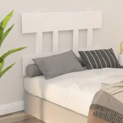 Vidaxl Tête de lit Blanc 103,5x3x81 cm Bois massif de pin 819106 New